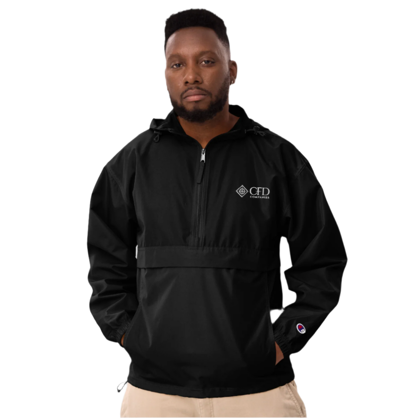 CFD Companies Embroidered Champion Packable Jacket