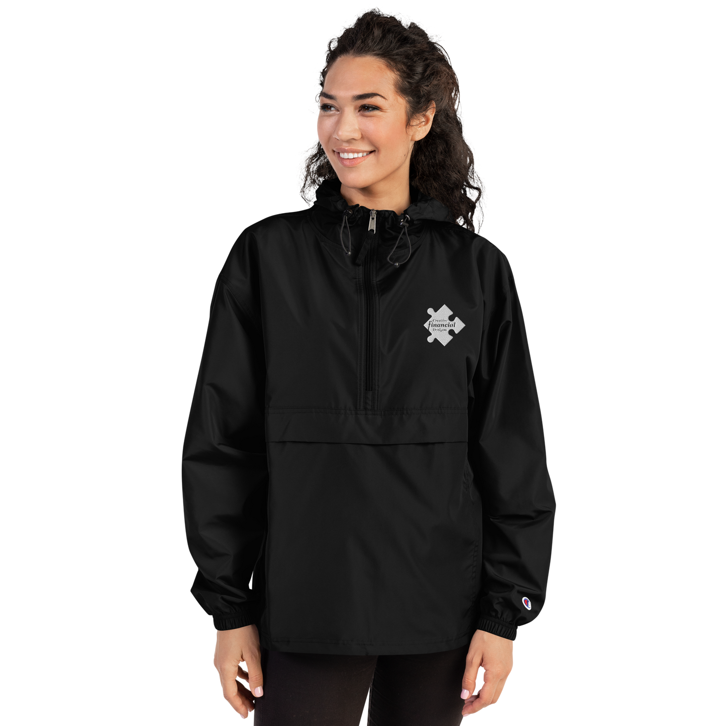 Designs Embroidered Champion Packable Jacket
