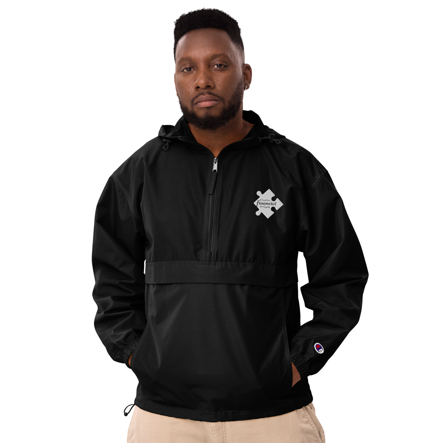 Designs Embroidered Champion Packable Jacket