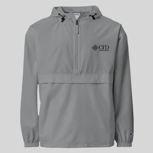 CFD Companies Embroidered Champion Packable Jacket - Grey