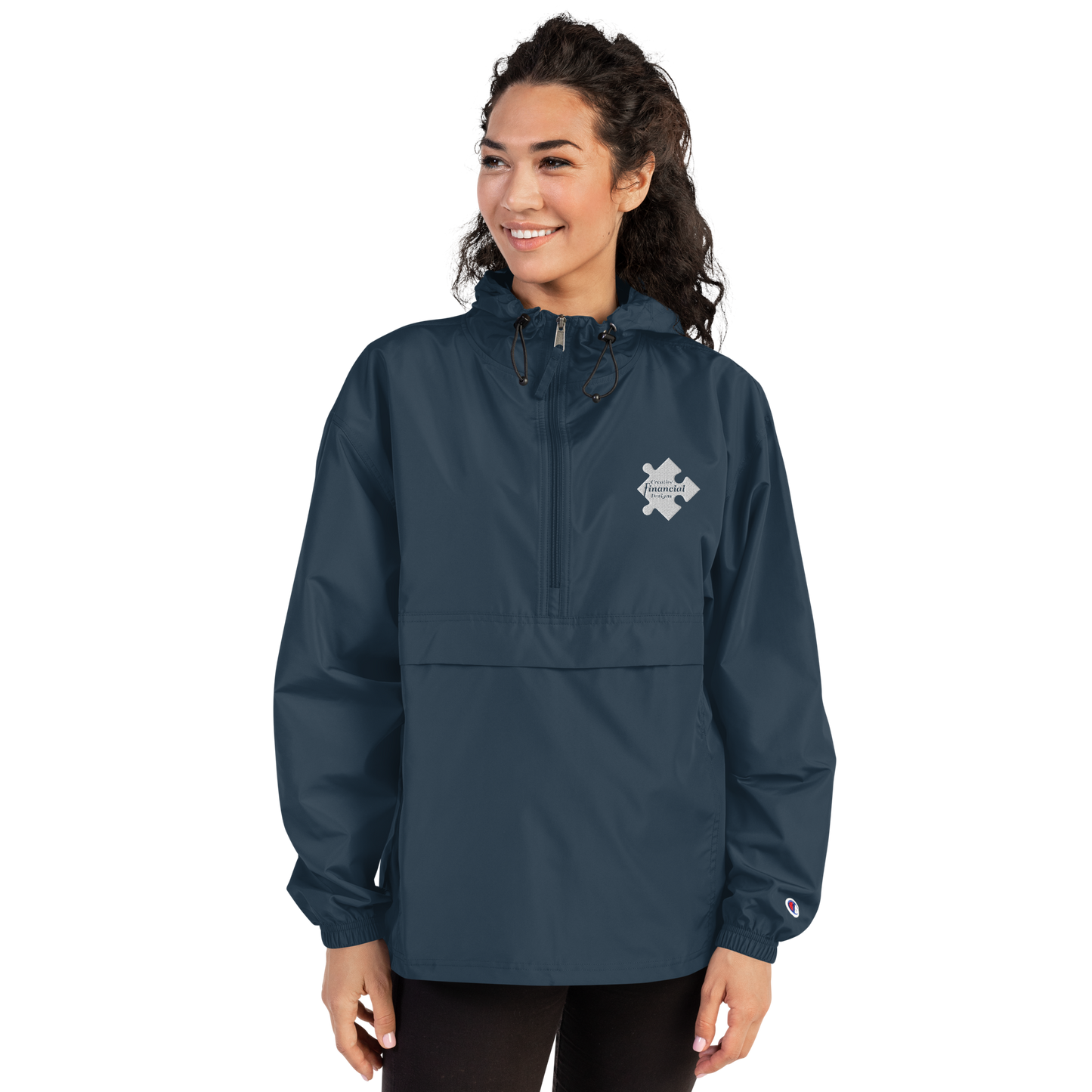 Designs Embroidered Champion Packable Jacket