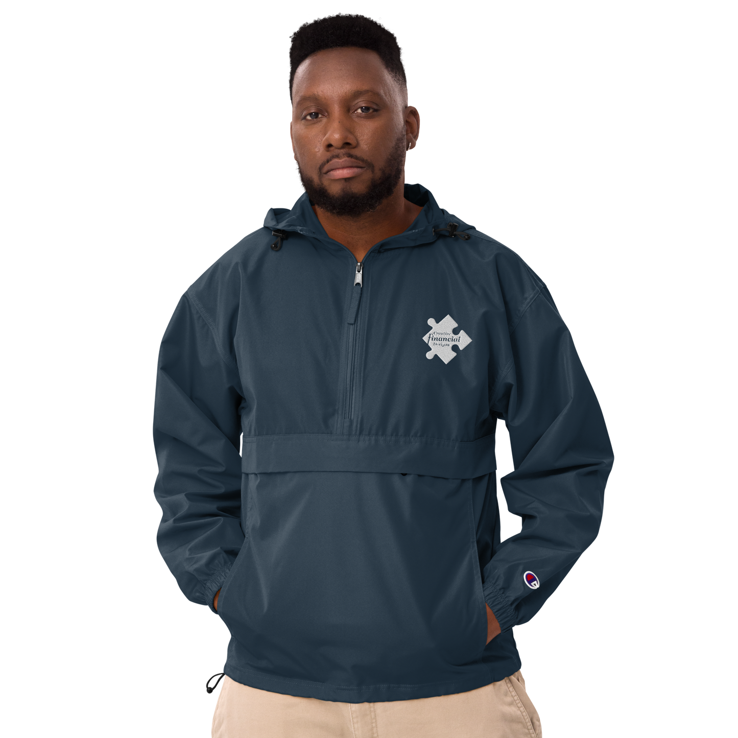 Designs Embroidered Champion Packable Jacket