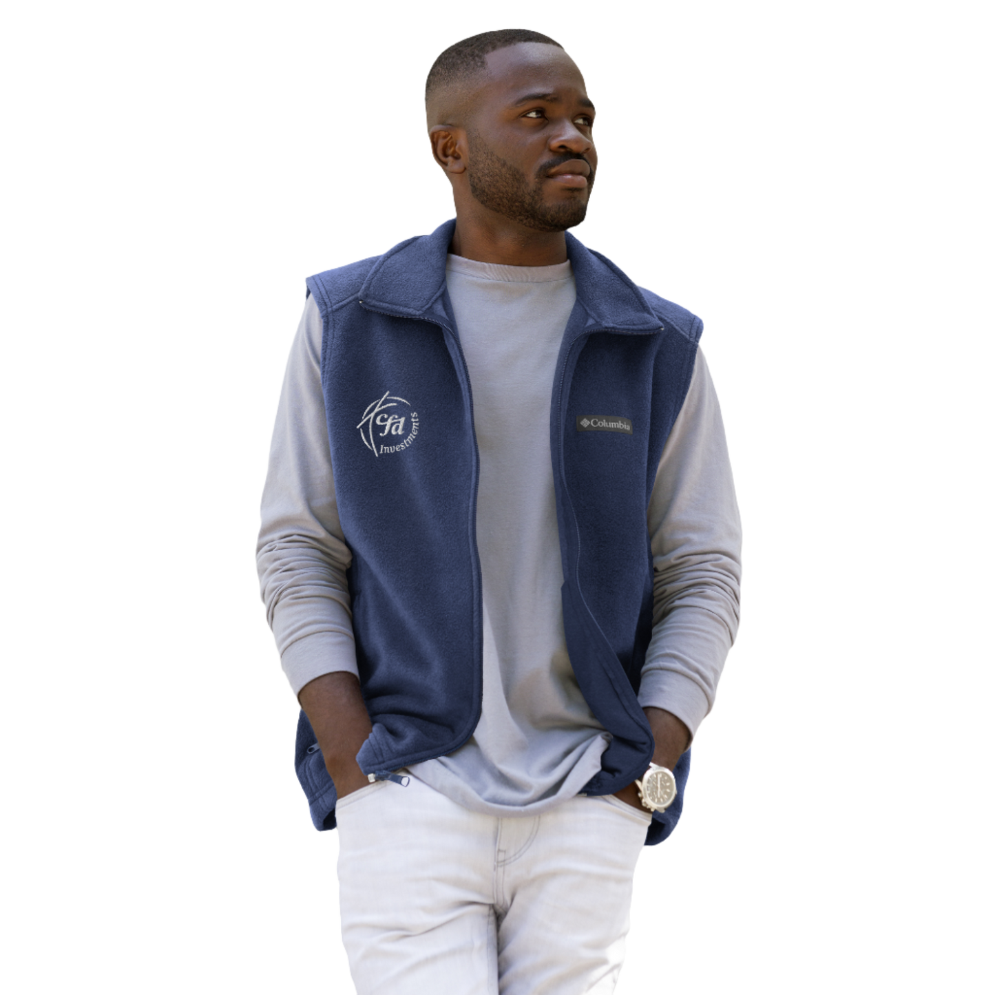 cfd Investments Men’s Columbia Fleece Vest