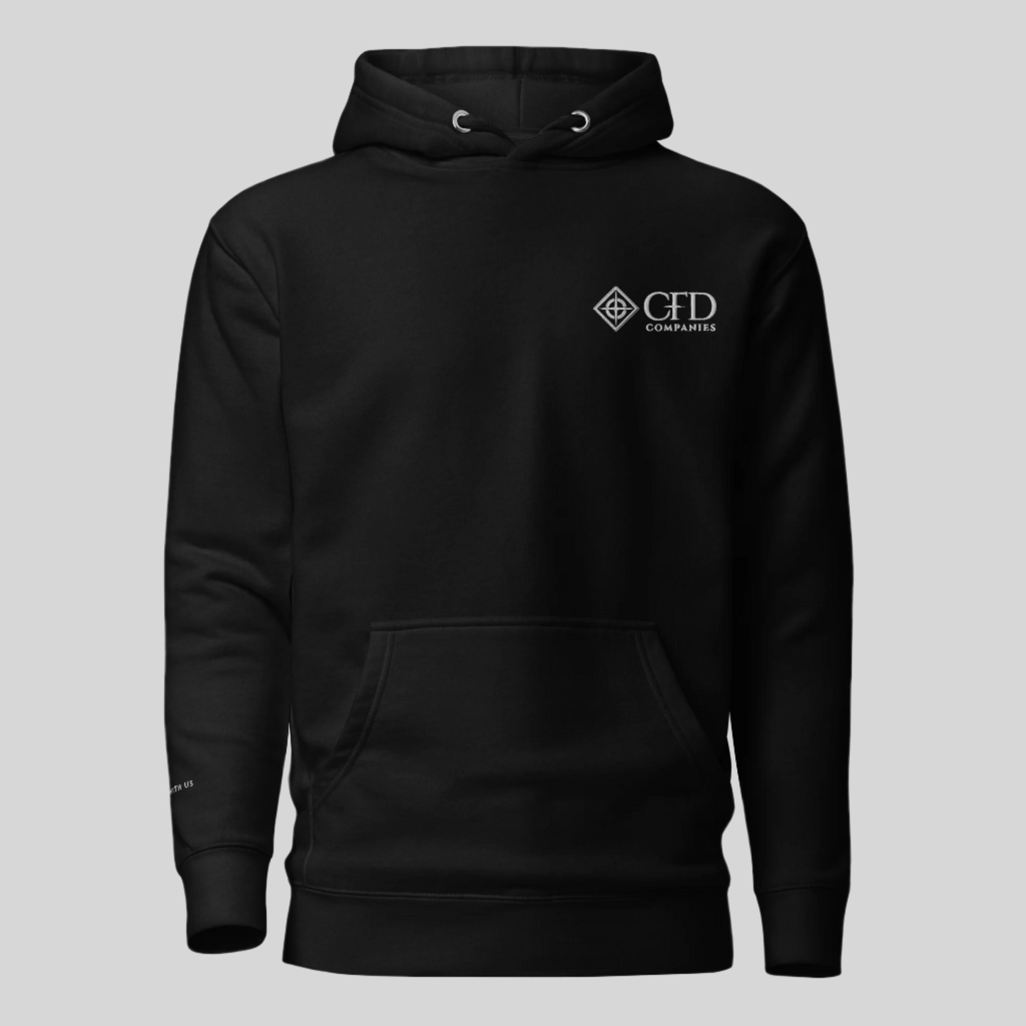 CFD Companies Hoodie featuring "Grow With Us" Sleeve