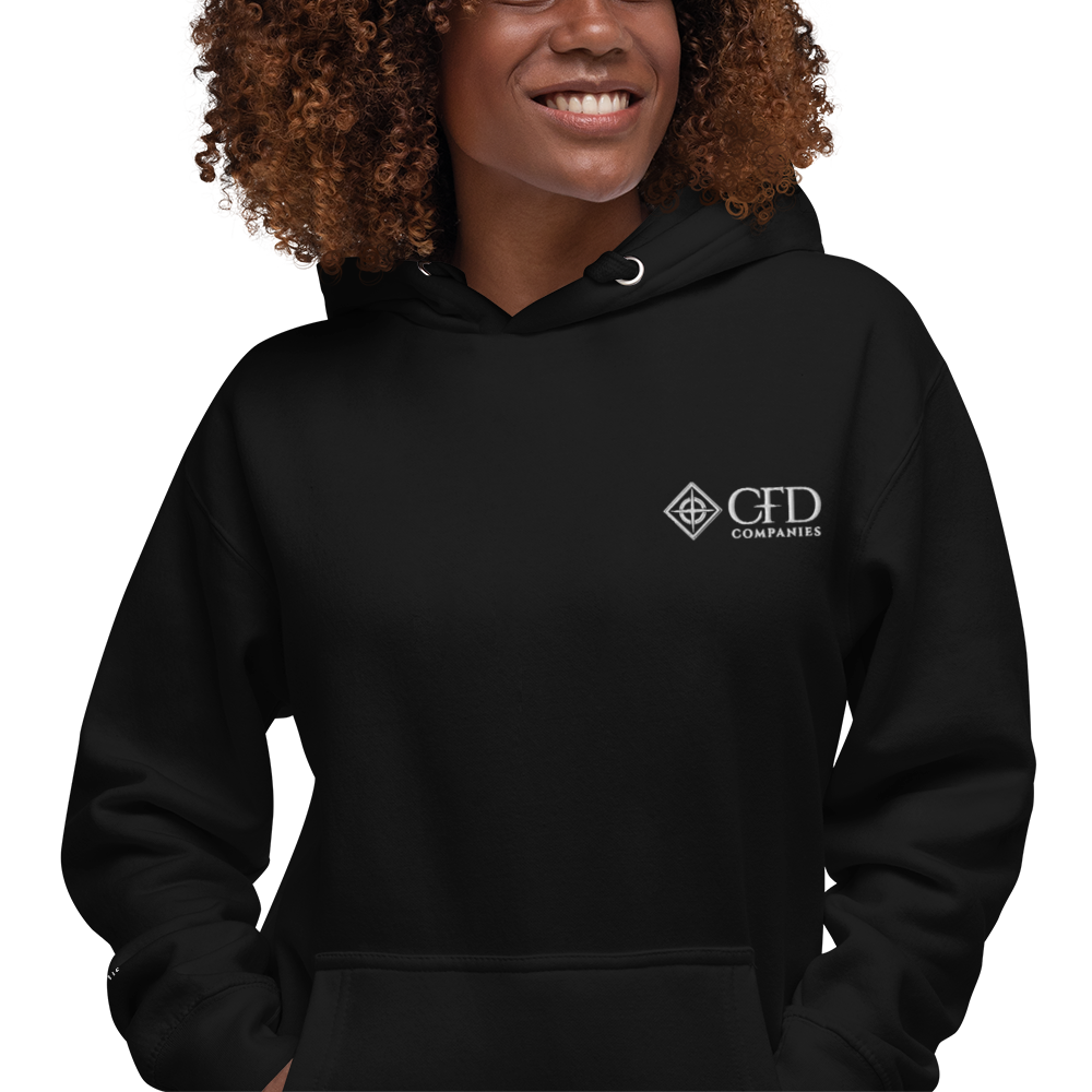 CFD Companies Hoodie featuring "Grow With Us" Sleeve