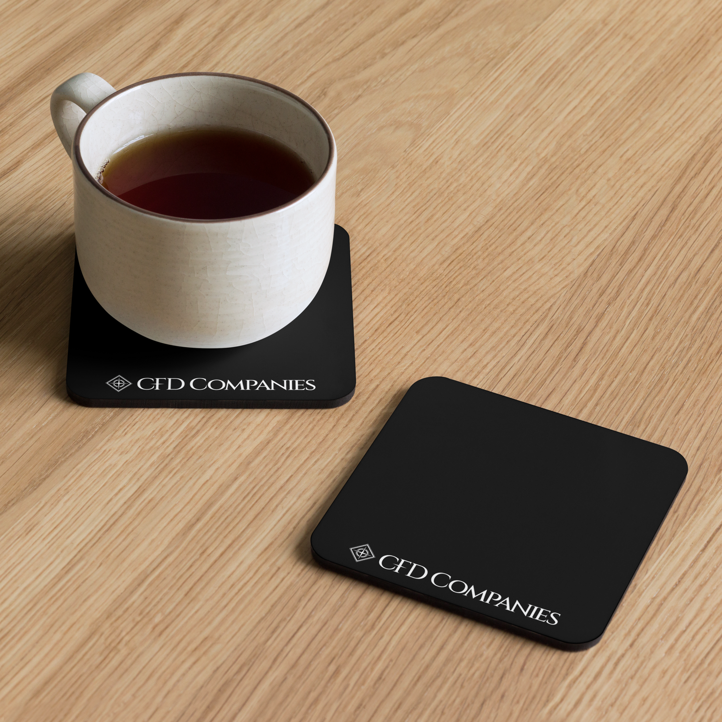 CFD Companies Cork-Back Coaster
